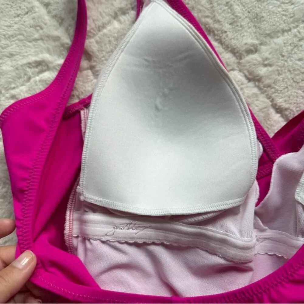 Gottex | Magenta Lattice Surplice One Piece Swimsuit | Size 12